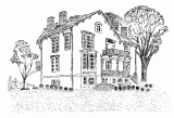 Sims-Mitchell House sketch