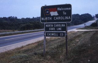 State line, North Carolina side