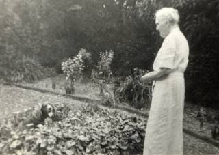 Maud Clement and her dog Joe