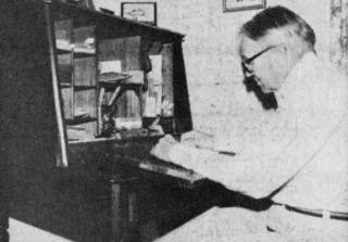 Jordan Coles at Isaac Coles's Desk