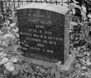 Capt. Isaac Coles Tombstone