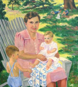 Maude Helvey and Grandchildren