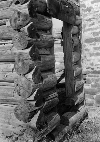 Log barn detail
