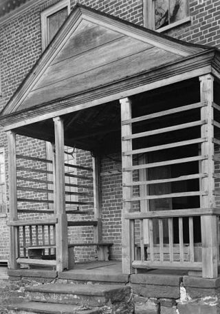 Portico of main house