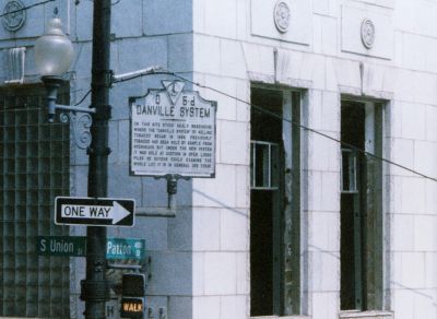 Danville System Marker at Patton and South Union